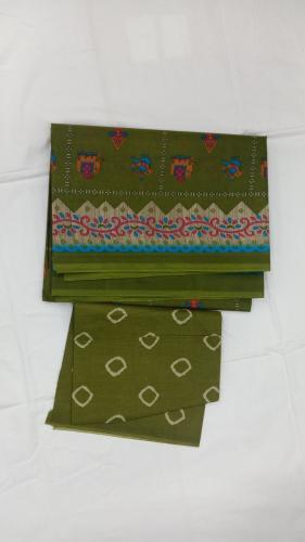 POWERLOOM PRINTED SAREES WITH BLOUSE